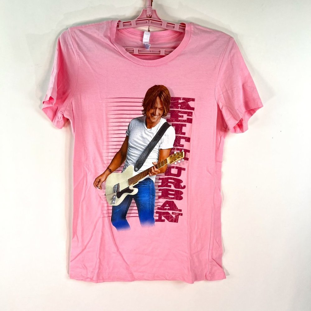 Keith Urban Tour T Shirt Youth Size XL Pink Light the Fuse 2 Sided Graphic Tee